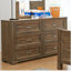 Commode double 6 tiroirs avec miroir Logan