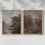 «Vintage Landscape LII», impression giclée sur cadre - ensemble de 2-271197186-271197187