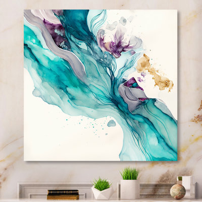«Turquoise Waves in Paradise IV», reproduction sur toile
