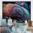Toile avec cadre flottant noir