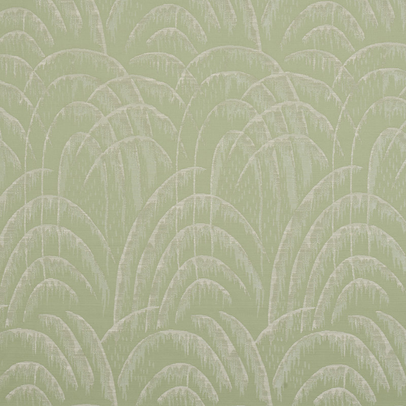 Voussoir Moderne Cotton Blend Fabric, Celedon