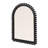 Wood Ball Framed Arched Wall Mirror-574951415-574951414