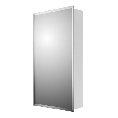 Armoire à pharmacie 1 porte sans cadre avec tablettes réglables Marcia