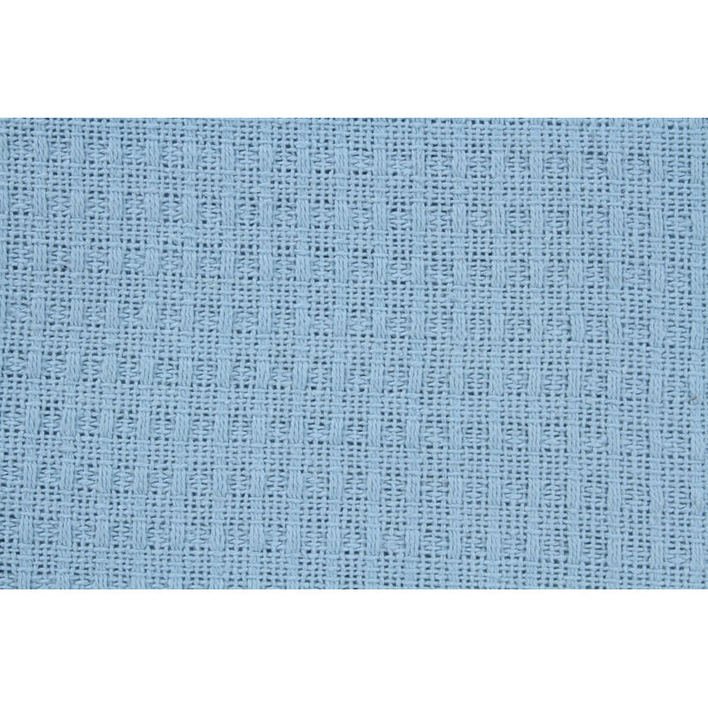 Couverture 100% coton Ariza Sleep, Grand, Bleu clair