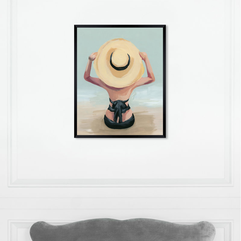 « vacay mode on », reproduction, H 32 po x l 26 po x P 1,2 po, Papier avec cadre noir