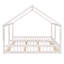 Lit plateforme simple, deux lits partagés, blanc