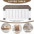 Farmhouse Lift Top Coffee Table With Storage, Wood Square Center Table With Charging Station&USB Ports, Living Room Central Table 4 Grids Large Hidden Space, For Living Room, Bedroom, Home Office