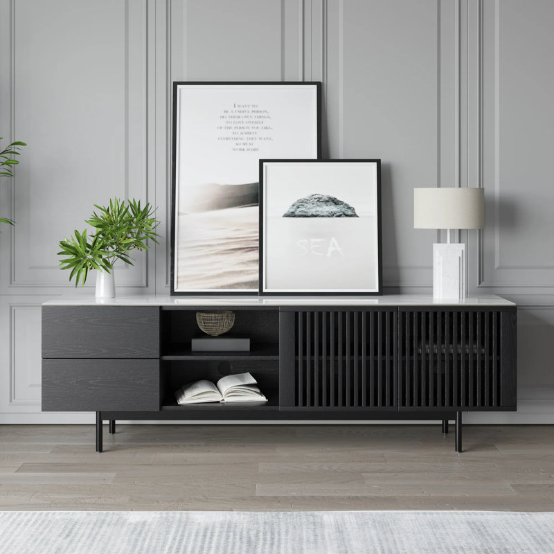 Meuble télé 70,87 po Mid-Century