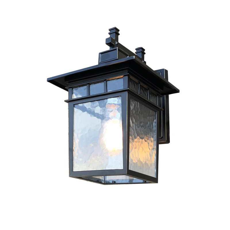 Clora Wall Light, 12.25" H x 7" W x 8.5" D, Black