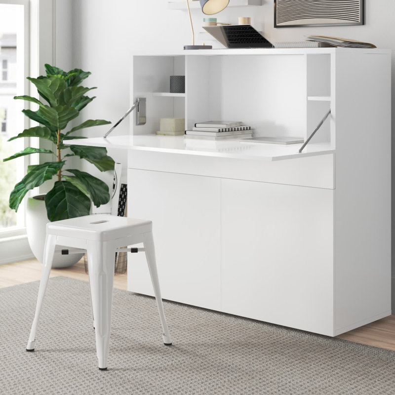 Farinella Secretary Desk, White