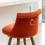 Ensemble de 2 tabourets de comptoir capitonnés avec garniture cloutée Roundhill Furniture Elvara-1276528665