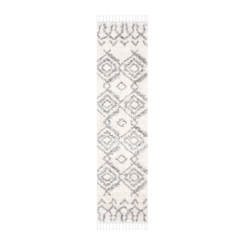 Barney Geometric Hand Woven Area Rug, Runner 61 x 244 cm