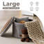 Repose-pieds moderne avec rangement, gris foncé-1622617610