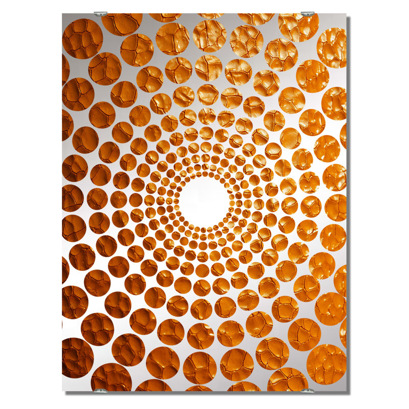 Becer - Miroir mural à collage abstrait, 40 po x 30 po