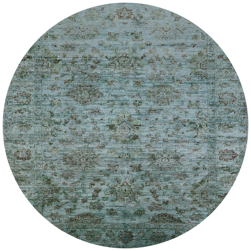 Oriental Indoor Rug, Round 3'