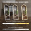 Miroir d'éclairage 3 couleurs avec lumières DEL, miroir éclairé sur pied-836934571
