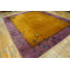 Antique Art Deco Room Size Wool Orange, Purple / Lavender / Mauve Rug