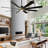 Aura 8 - Blade Indoor/Outdoor Smart Ceiling Fan with Adjustable CCT 2700K-3000K-4000K-5000K LED Light Kit and Remote Control Included, Works With Alexa and iOS or Android App-82987252-95848637