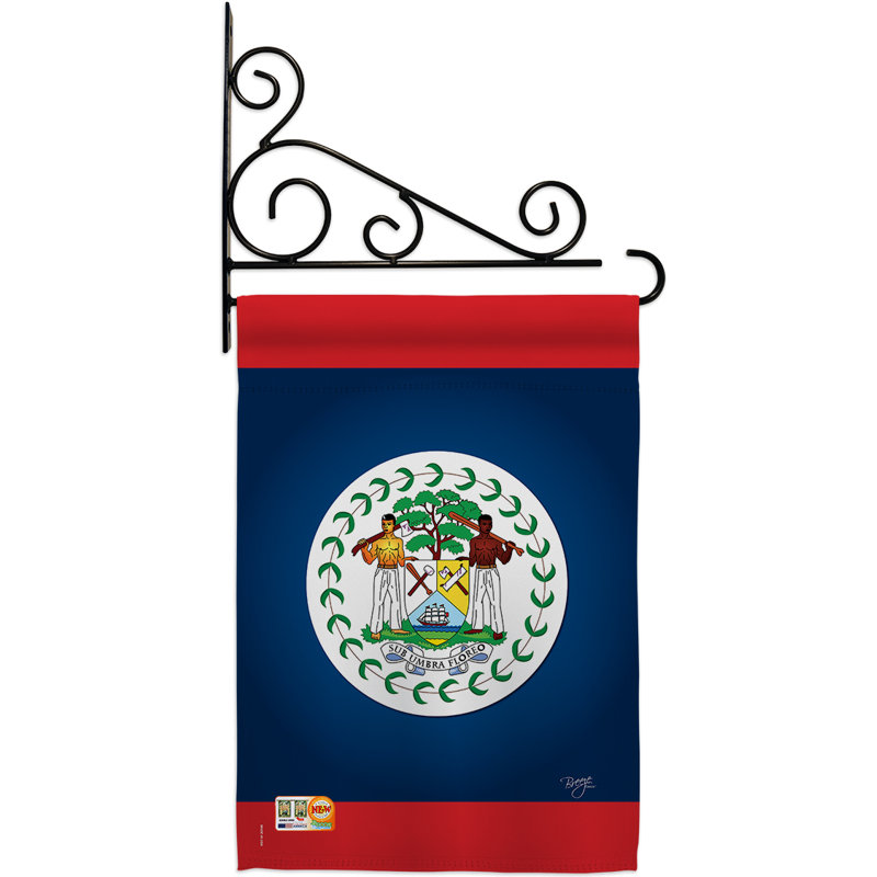 Double Sided 18.5'' H x 13'' W Polyester Flag Set