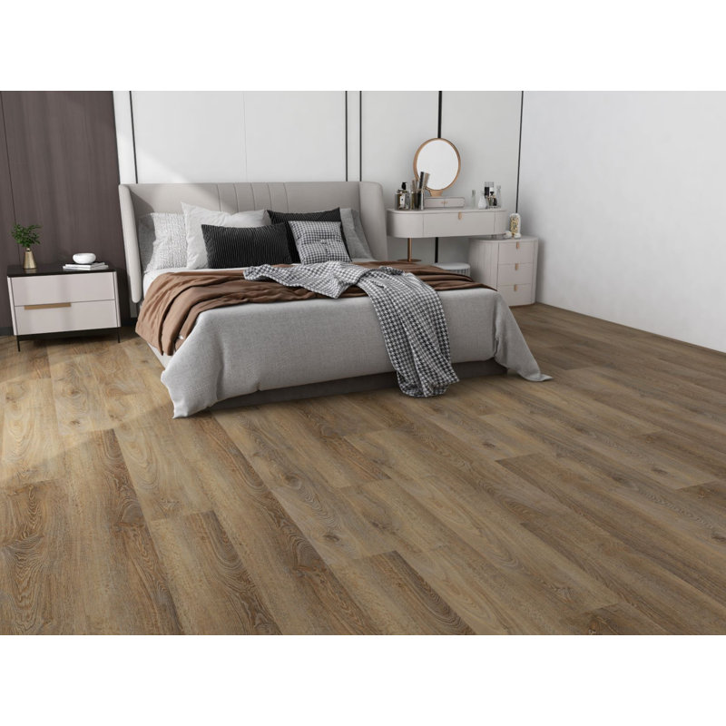 Dyno Exchange 8 mm Thick 9 " W x 60 " L Oak Vinyl plank, Whiskey Barrel