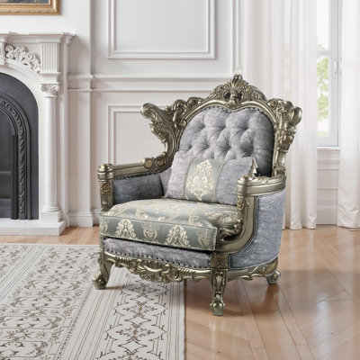 Chaise Miliani en bronze antique / gris