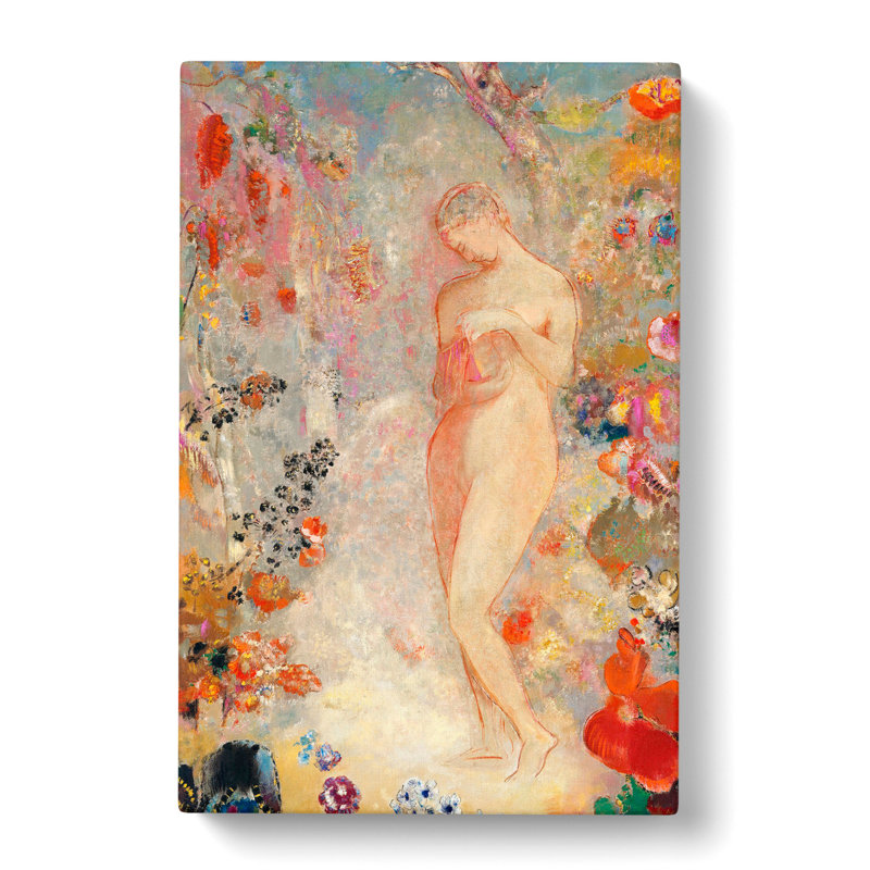 Pandora Vol.1 by Odilon Redon - Wrapped Canvas Painting, 50cm H x 35cm W x 3cm D