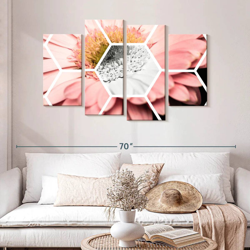Harberk rose Gerbera hexagone