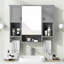 Armoire de rangement murale moderne 35 po x 28 po, armoire de salle de bain murale avec miroir, armoire à pharmacie avec barre à serviettes
