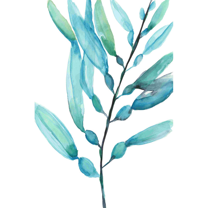Aquarelle de varech I, H 18 po x l 12 po