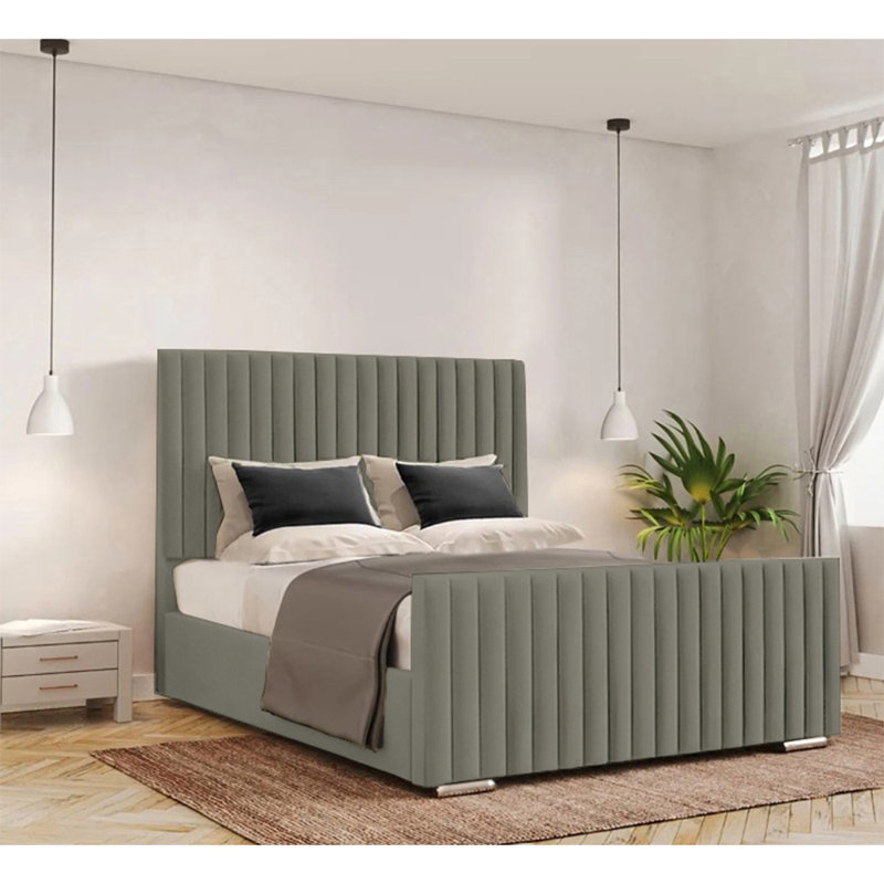 Abriyah Bed Frame, Single (3'), Asphalt