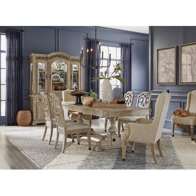 Andromeda Extendable Pine Solid Wood Dining Table