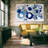A Premium 'Blue Circle Study IV' Print Multi-Piece Image on Canvas-899332078