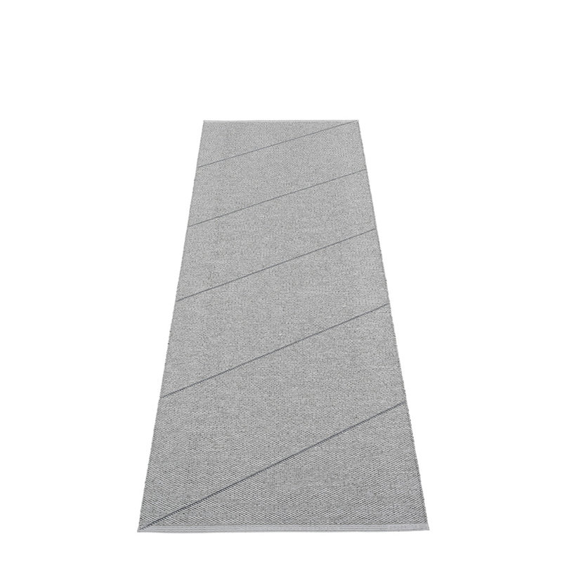 Randy Geometric Area Rug in Gray/White, Runner 2'3" x 7'6"