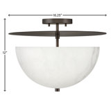 Glass Semi Flush Mount