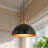 1-Light Matte Black Farmhouse Pendant Light Hanging Industrial Ceiling Lights Fixture For Kitchen Island (2-Pack)