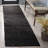 Natura 425 Handwoven Wool/Cotton/Polyester No Pattern Indoor Use Only Rug in Black/Gray-444302627