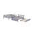 Full Over Full Bunk Bed with Trundle, Ladder and Guardrails-1546068687