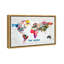 Hipster Mapa Mundi - impression sur toile tendue-67049764-67049759
