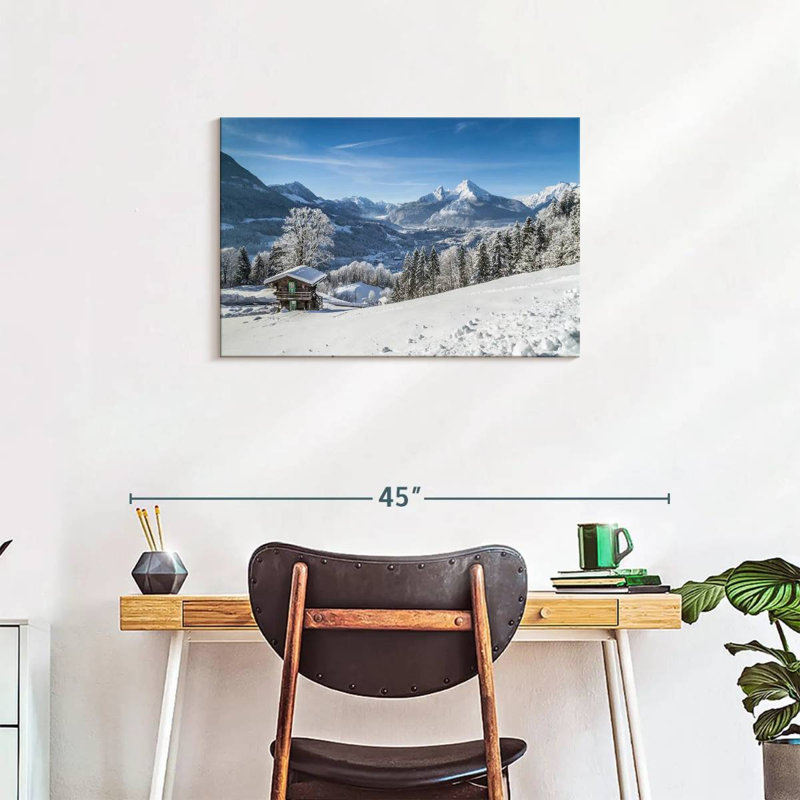 Alvord Winter dans les Alpes bavaroises, H 20 po x l 30 po