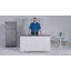 Évier de cuisine encastrable L 16 po x l 18,5 po Lustertone