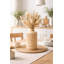 Vase de table en bois brun clair 8 "Aligi