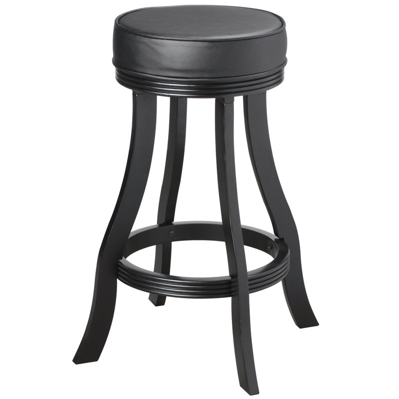 Jaquelin 30" Swivel Bar Stool By RAM Game Room, Black