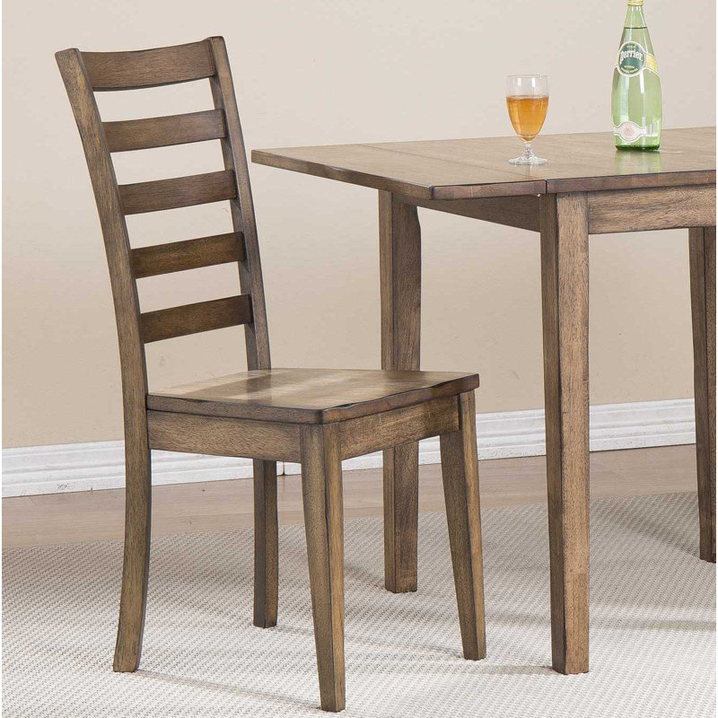 Kewaunee 17.5'' H Solid Wood Side Chair, Brown