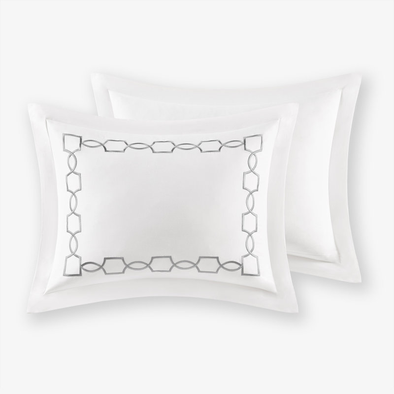 Ensemble de housse de couette en rayonne de bambou 3 pièces Gracie Mills Tenebris, Housse de couette pour lit double