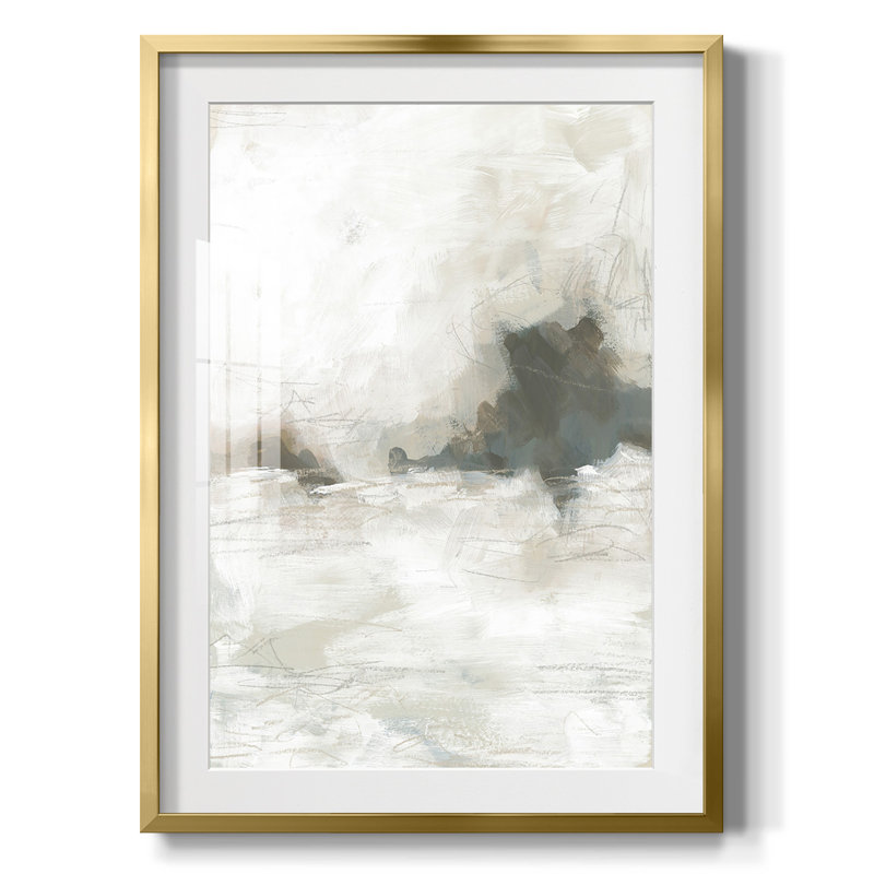 Horizon Break II - impression encadrée, H 28,5 po x l 20,5 po, Doré
