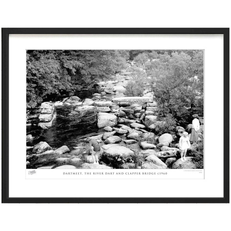 Dartmeet, The River Dart And Clapper Bridge C1960 - Single Picture Frame Print, 28cm H x 36cm W x 2.3cm D