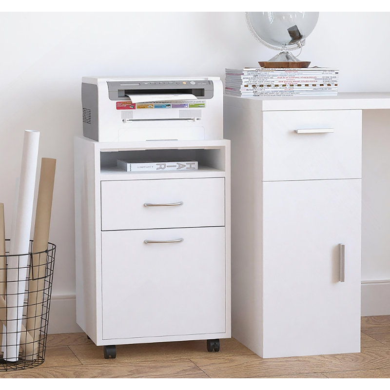 Organisateur de rangement mobile, Blanc