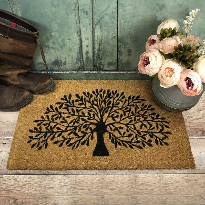 Springville Non-Slip Floral Indoor Doormat