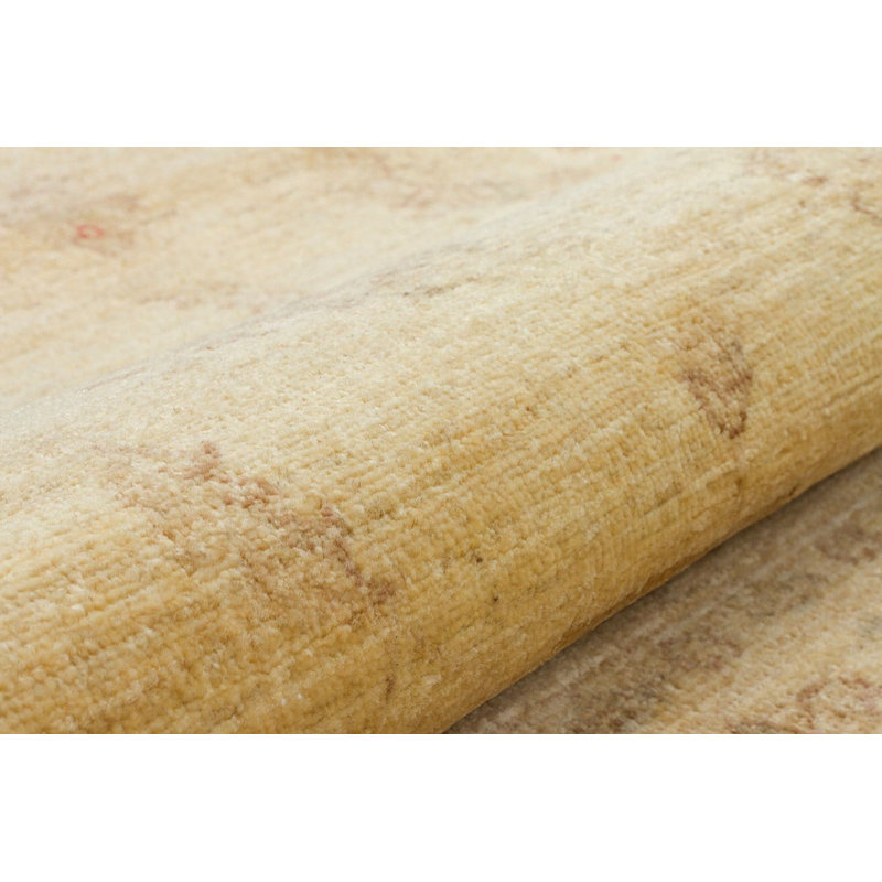 Tapis de couloir beige tissé à la main Jylène