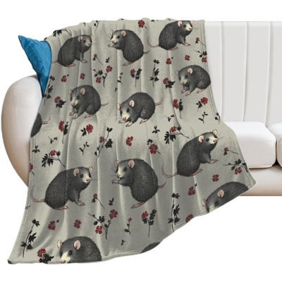 Couverture Opossum, 101,6 x 127 cm